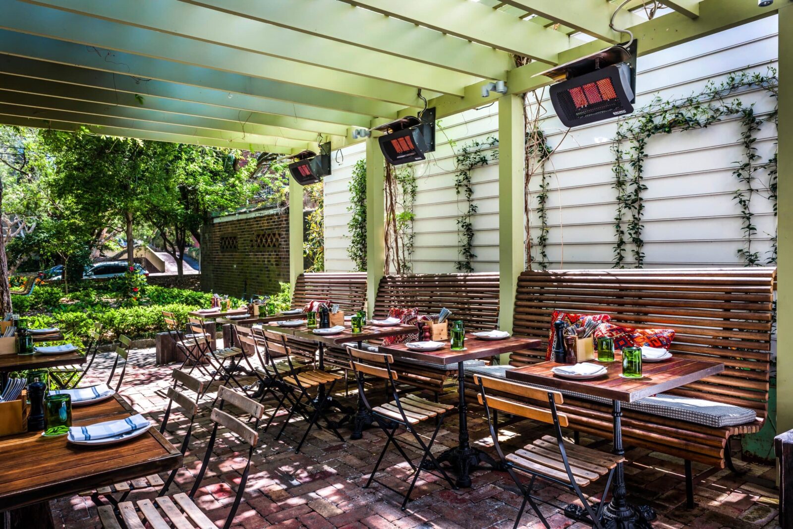 Outdoor Gas Heater At Chiswick Restaurant Sydney