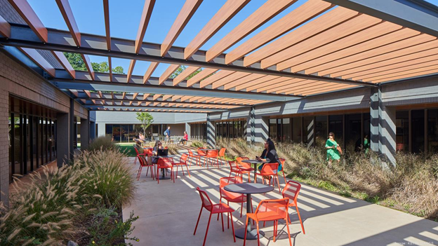 Outdoor workplace area